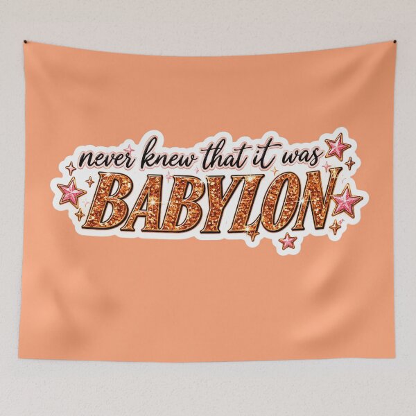 Item preview, You Never Knew It Was Babylon Til It Was Gone | Showgirl Patch Taylor Babylon Sticker designed and sold by taylorvinyls.