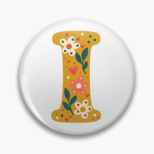 Item preview, Floral Letter I – Inspirivity Monogram Sticker designed and sold by Inspirivity.