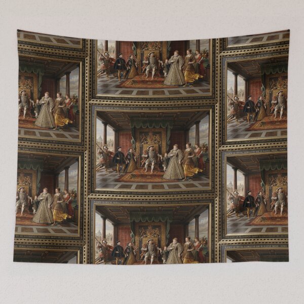 Item preview, Henry VIII King of England and his family Elizabeth I and others 3D render version designed and sold by Vintage Designs +.