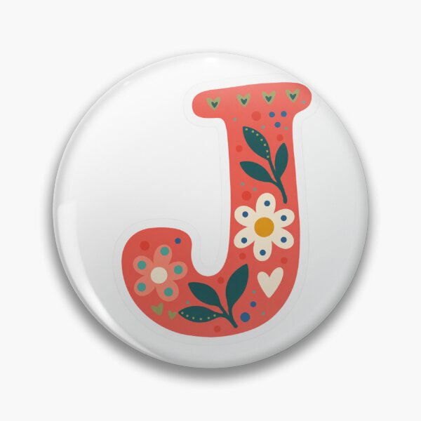 Item preview, Floral Letter J – Inspirivity Monogram Sticker designed and sold by Inspirivity.
