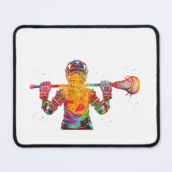 Item preview, Little Boy Lacrosse Player Watercolor Art designed and sold by Liededrom..