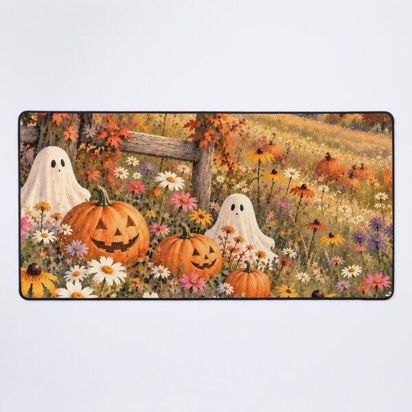 Item preview, Cottagecore Halloween Oil Painting Autumn Wildflower Sunset designed and sold by Jozefin's Studio.
