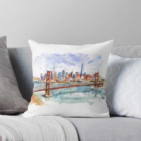 Item preview, Golden Gate Bridge and Cityscape San Francisco designed and sold by kolonjArt.