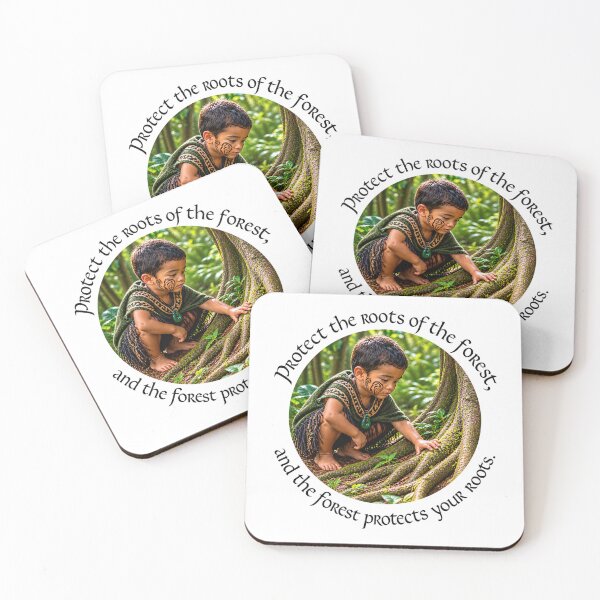 Item preview, Maori Protection Proverb - Protect the roots of the forest | Pacific Art designed and sold by ShakaLife.org.