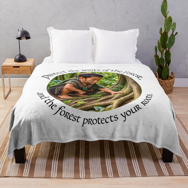 Item preview, Maori Protection Proverb - Protect the roots of the forest | Pacific Art designed and sold by ShakaLife.org.