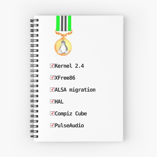 Item preview, The Linux veteran: kernel 2.4, XFree86, Alsa Migration, HAL, Compiz cube, Pulse Audio designed and sold by LittleGreyMan2026.
