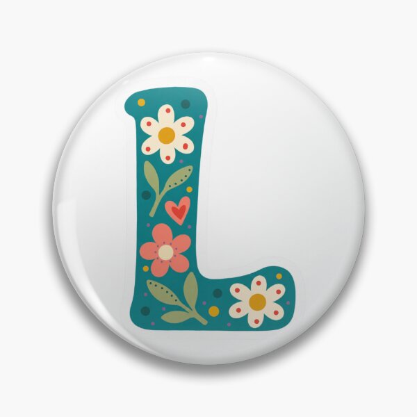 Item preview, Floral Letter L– Inspirivity Monogram Sticker designed and sold by Inspirivity.