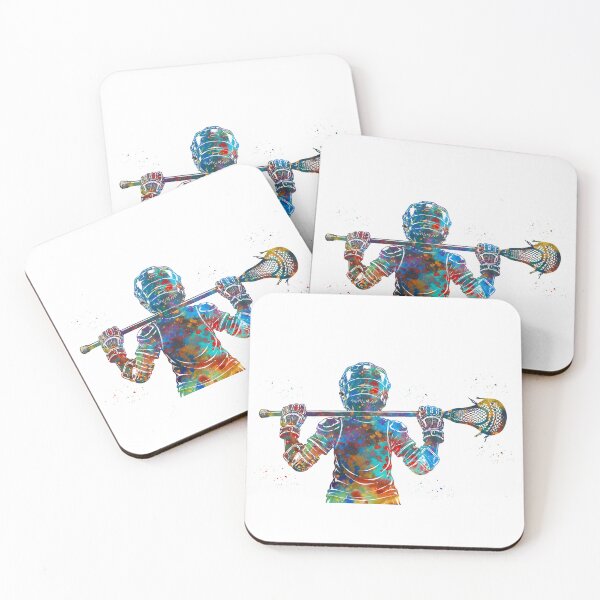 Item preview, Little Boy Lacrosse Player Watercolor Art designed and sold by Liededrom..