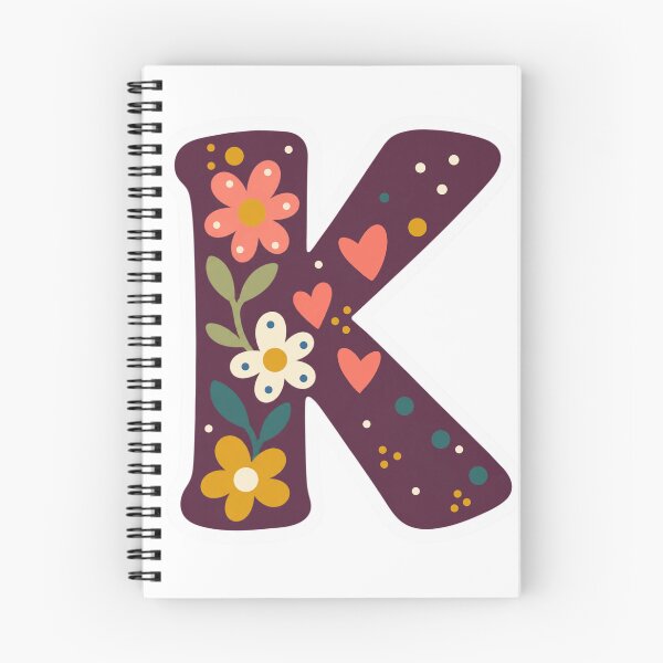 Item preview, Floral Letter K– Inspirivity Monogram Sticker designed and sold by Inspirivity.