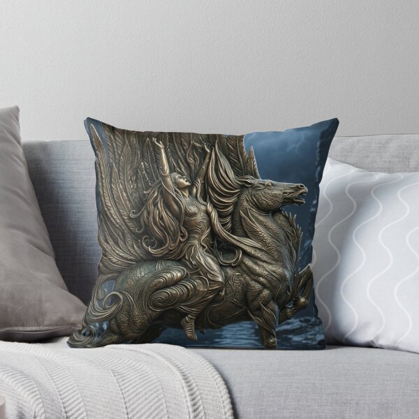 Item preview, Brünnhilde on Grane leaps onto the funeral pyre of Siegfried. Illustration for Siegfried and The Twilight of the Gods by Arthur Rackham 3D version designed and sold by Vintage Designs +.