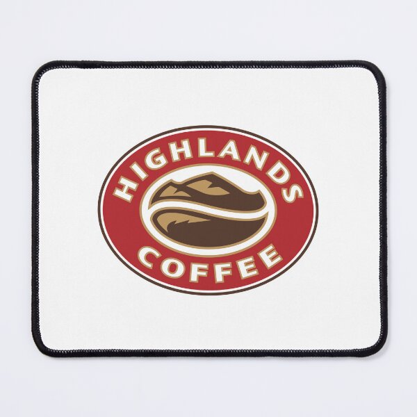 Item preview, Highlands Coffee Vietnam Cafe Chain Red Oval Logo with Coffee Bean designed and sold by Nanna N Paulet.