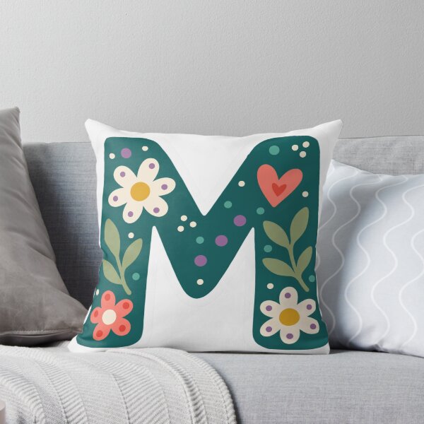 Item preview,  Floral Letter M– Inspirivity Monogram Sticker designed and sold by Inspirivity.