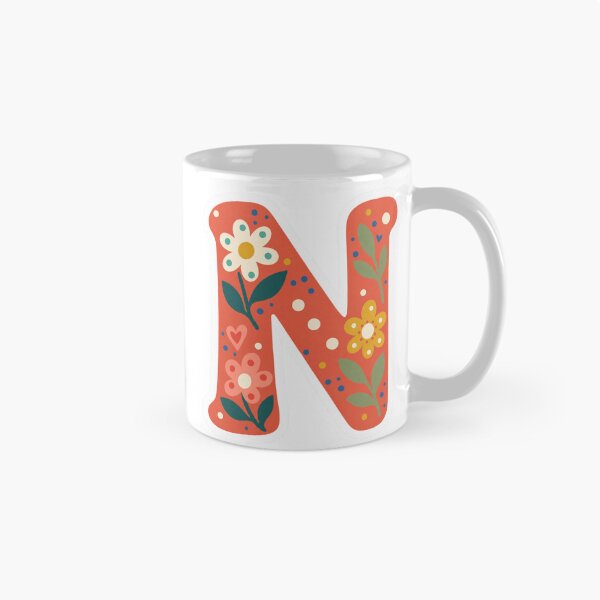 Item preview, Floral Letter N– Inspirivity Monogram Sticker designed and sold by Inspirivity.
