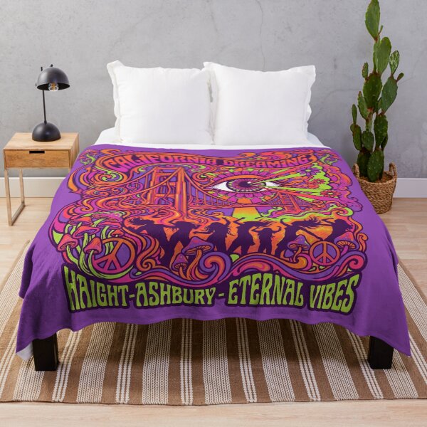 Item preview, California Dreaming Psychedelic Golden Gate Bridge 1960s Concert Poster designed and sold by Cozy-Old-Pub.