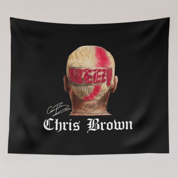 Item preview, Chris-Brown Breezy Hairstyle And Signature designed and sold by Riissee.