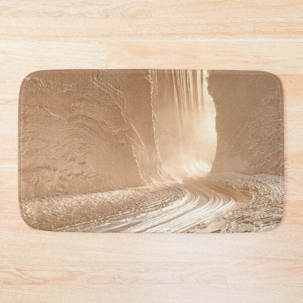 Item preview, Mountain Cliffs Waterfall Minimalist Landscape Art Print    designed and sold by MargaretWiktor.