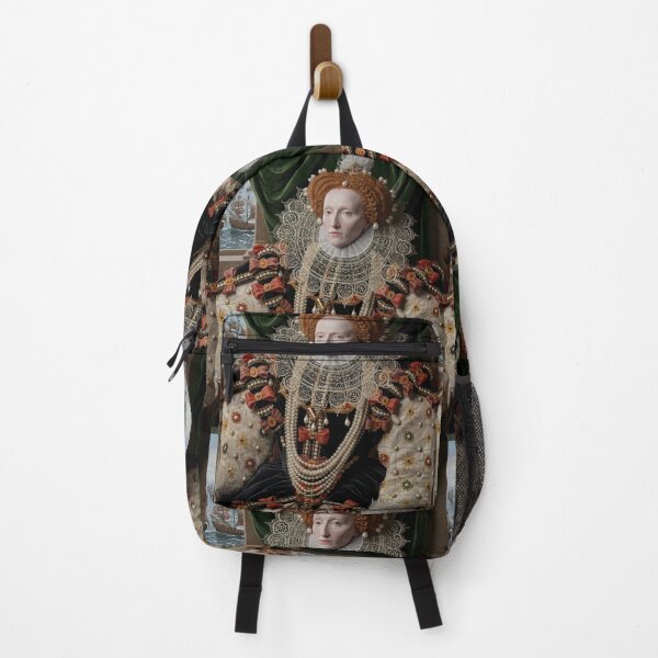 Item preview, Queen Elizabeth I of England vintage portrait re imagined in 3D designed and sold by Vintage Designs +.
