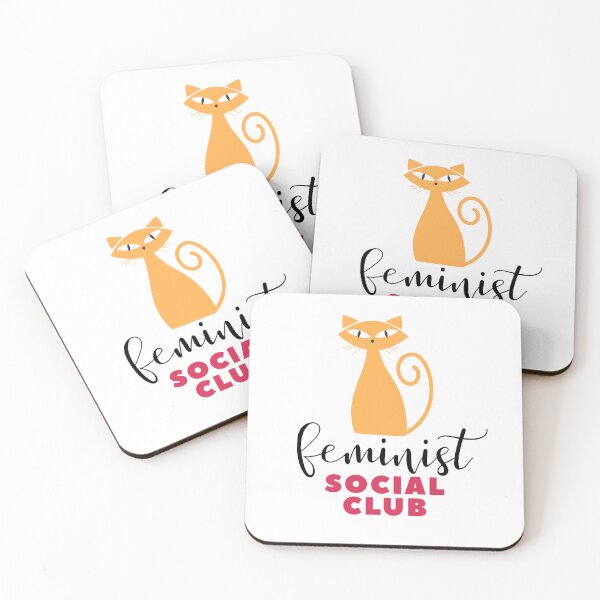 Item preview, Feminist Social Club Retro Orange Cat designed and sold by Fani*.