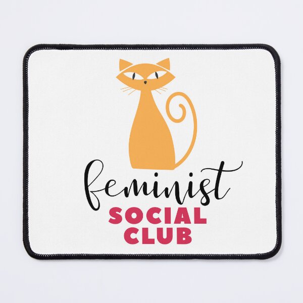 Item preview, Feminist Social Club Retro Orange Cat designed and sold by Fani*.