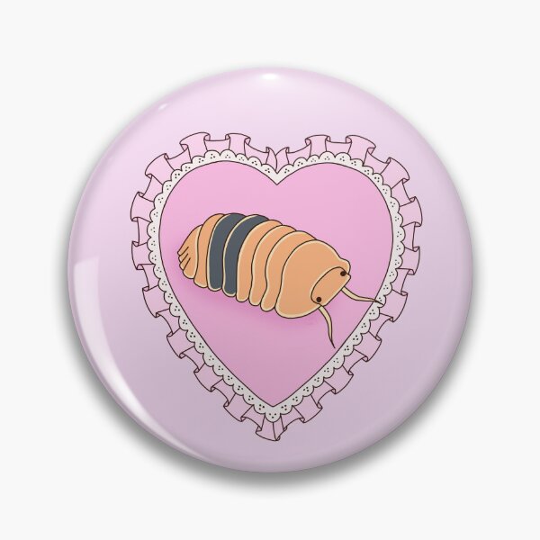 Item preview, Amber Ducky Cubaris sp. Isopod in Heart designed and sold by RexieLovelis.
