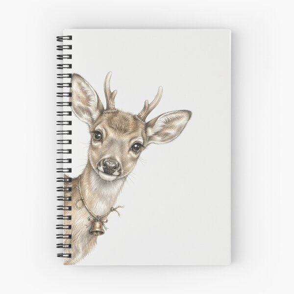 Item preview, Cute Baby Deer Christmas Bell Watercolor designed and sold by Elhocinr.