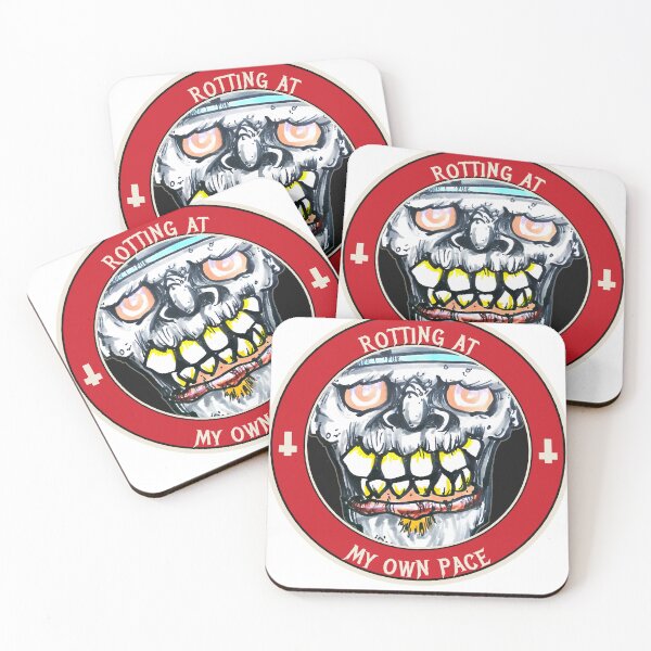 Item preview, Rotting at My Own Pace, Grinning Skull Badge designed and sold by isntthisdisgusting.