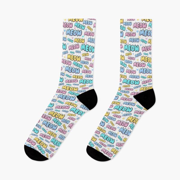 Item preview, Colorful Pastel MEOW Bubble Letters designed and sold by CI Creative Design LLC.