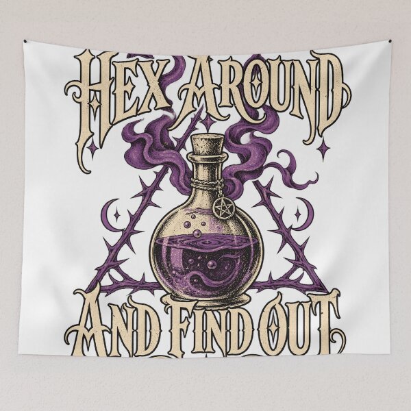 Item preview, Hex Around And Find Out Witchy Potion Funny designed and sold by WitchingHourJP.