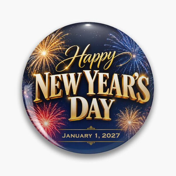 Item preview, Happy New Year's Day - January 1, 2027 designed and sold by DBM Photo Art 1.
