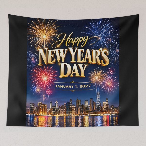 Item preview, Happy New Year's Day - January 1, 2027 designed and sold by DBM Photo Art 1.