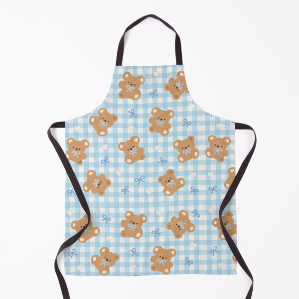 Item preview, Blue Gingham Teddy Bear Bow Pattern designed and sold by Luv4tete.
