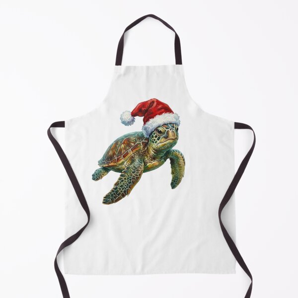 Item preview, Christmas Sea Turtle Wearing Santa Hat – Festive Ocean Holiday designed and sold by SOUFIANE1991.