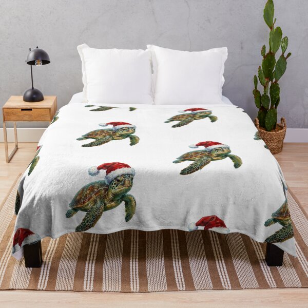 Item preview, Christmas Sea Turtle Wearing Santa Hat – Festive Ocean Holiday designed and sold by SOUFIANE1991.