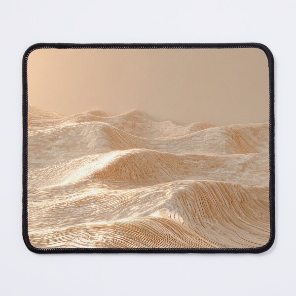 Item preview, Golden Sand Dunes Minimalist Desert Landscape Art Print designed and sold by MargaretWiktor.