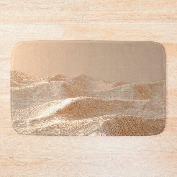Item preview, Golden Sand Dunes Minimalist Desert Landscape Art Print designed and sold by MargaretWiktor.