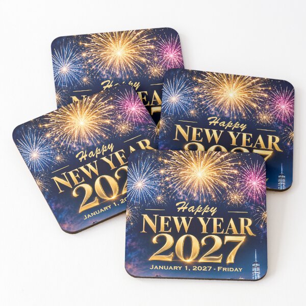 Item preview, HAPPY NEW YEAR 2027 - January 1, 2027 - Friday designed and sold by DBM Photo Art 1.