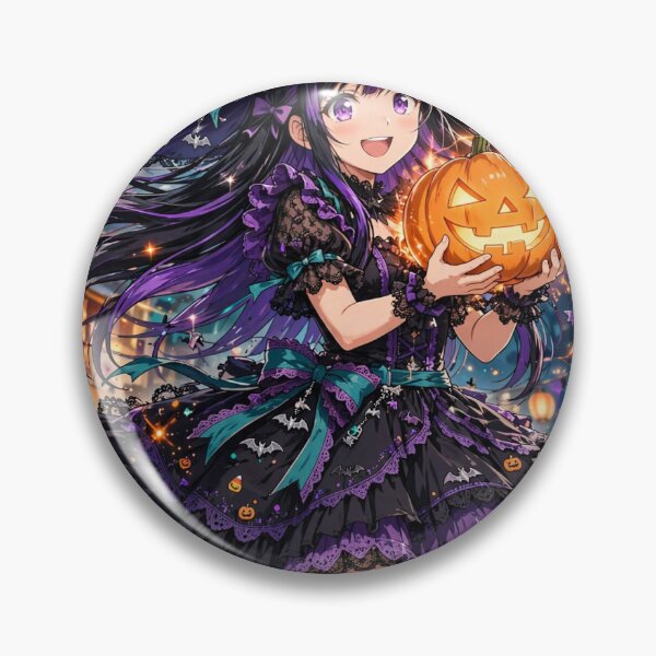 Item preview, Anime Witch Girl Halloween Illustration designed and sold by boldbrushstroke.