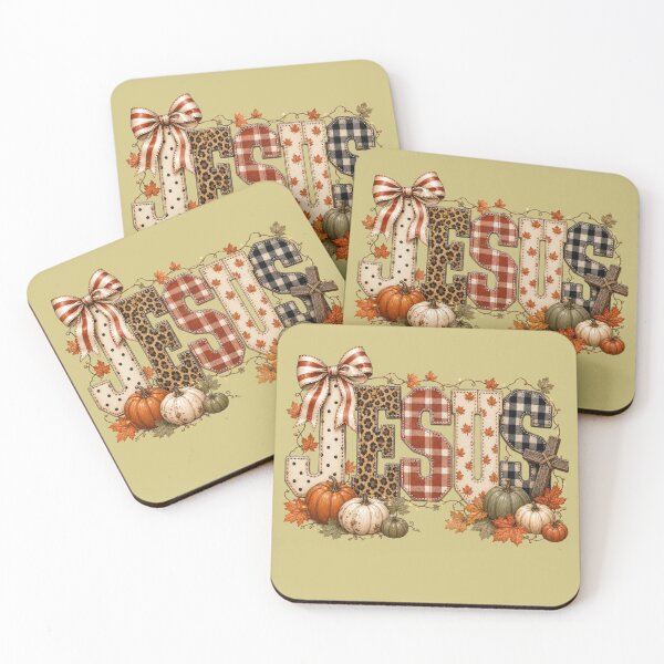 Item preview, Jesus Fall Pumpkin Patchwork, Christian Thanksgiving Autumn Faith designed and sold by RickyHN7.