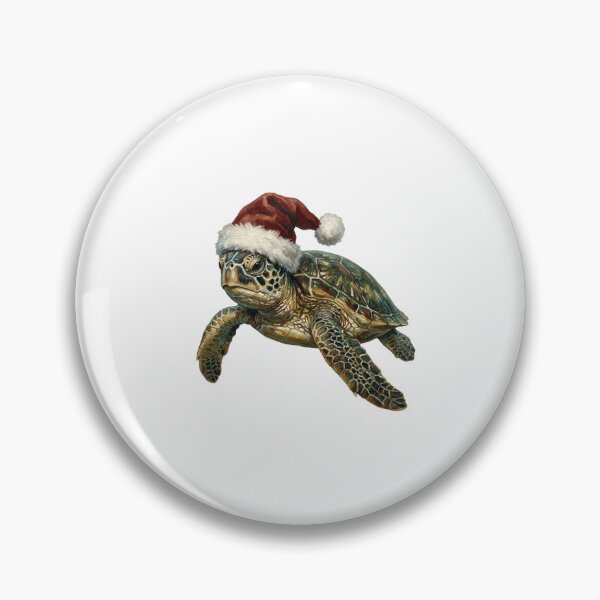 Item preview, Christmas Sea Turtle Wearing Santa Hat – Festive Ocean Holiday designed and sold by SOUFIANE1991.
