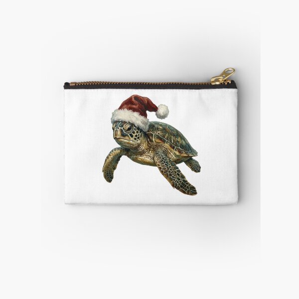 Item preview, Christmas Sea Turtle Wearing Santa Hat – Festive Ocean Holiday designed and sold by SOUFIANE1991.