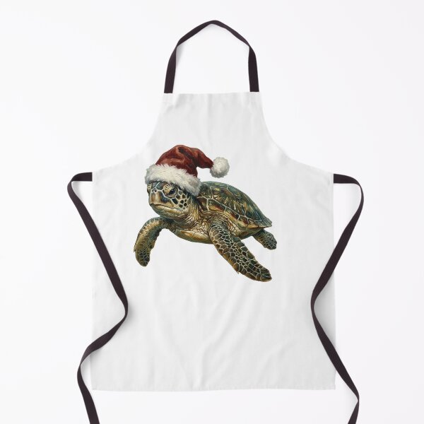 Item preview, Christmas Sea Turtle Wearing Santa Hat – Festive Ocean Holiday designed and sold by SOUFIANE1991.