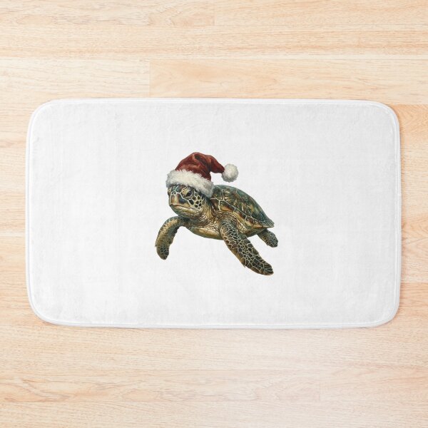 Item preview, Christmas Sea Turtle Wearing Santa Hat – Festive Ocean Holiday designed and sold by SOUFIANE1991.