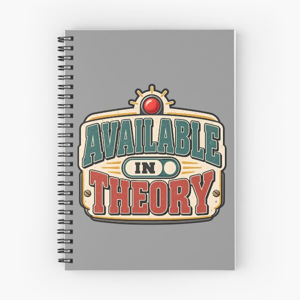 Item preview, Available in Theory – Sarcastic Retro Status Badge designed and sold by Infinitelypink.