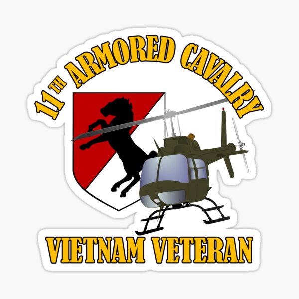 11th ACR Vietnam Veteran Sticker