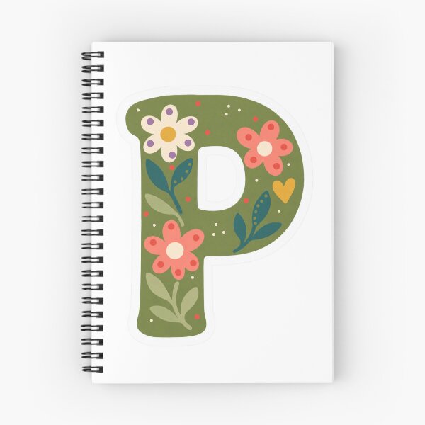 Item preview, Floral Letter P– Inspirivity Monogram Sticker designed and sold by Inspirivity.