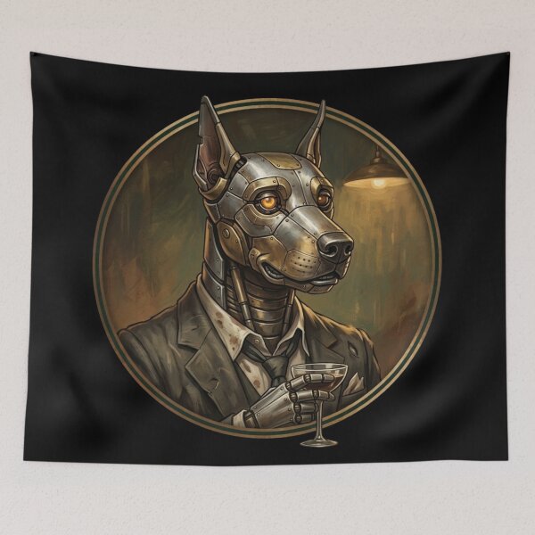 Item preview, an anthropomorphic robot doberman designed and sold by 123ks.