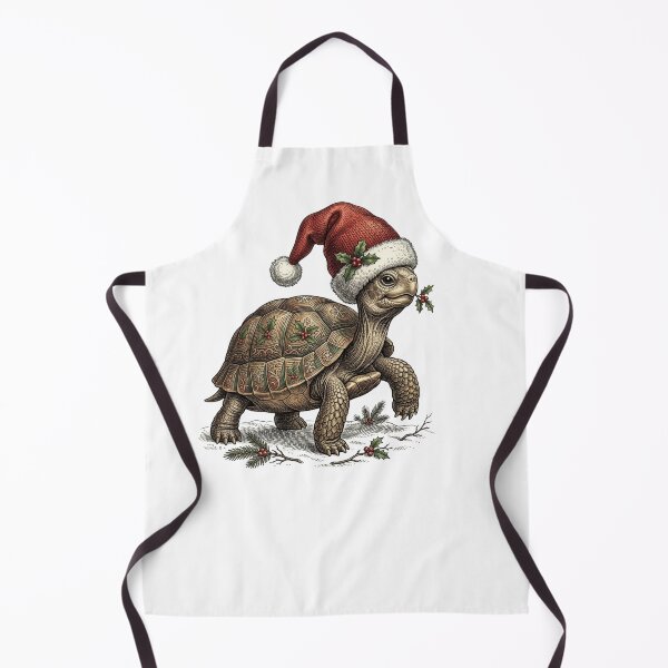 Item preview, Christmas Sea Turtle Wearing Santa Hat – Festive Ocean Holiday designed and sold by SOUFIANE1991.