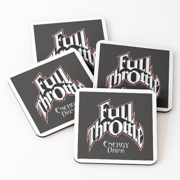 Item preview, Full Throttle Energy Drink Logo with Gothic Lettering on Black Background designed and sold by Nanna  N Paulet.