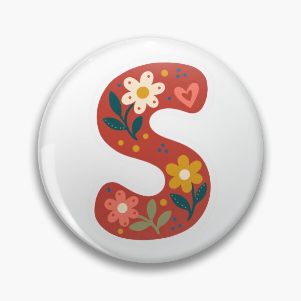 Item preview, Floral Letter S– Inspirivity Monogram Sticker designed and sold by Inspirivity.