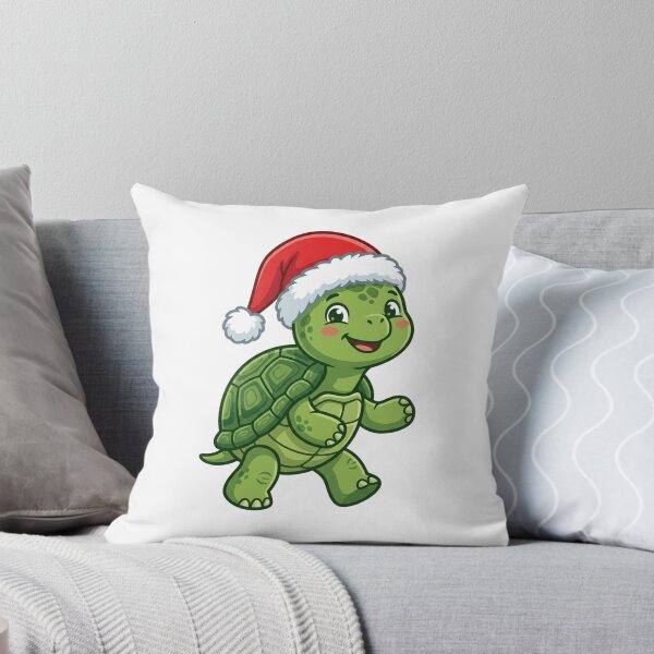 Item preview, Christmas Sea Turtle Wearing Santa Hat – Festive Ocean Holiday designed and sold by SOUFIANE1991.